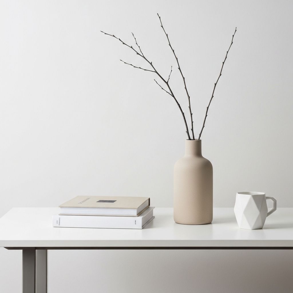 Arranged objects on a table